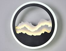 Светильник светодиодный Мелодия Света Горы 6919-22W 22Вт 220В Черный картинка 